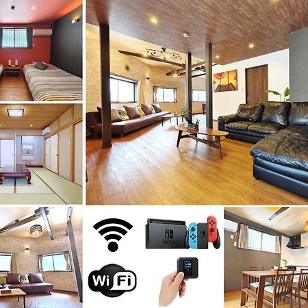 清潔#快適#広々なんば駅徒歩8分#9名宿泊可#Wi-Fiswitch#大画面tv 大阪 外观 照片